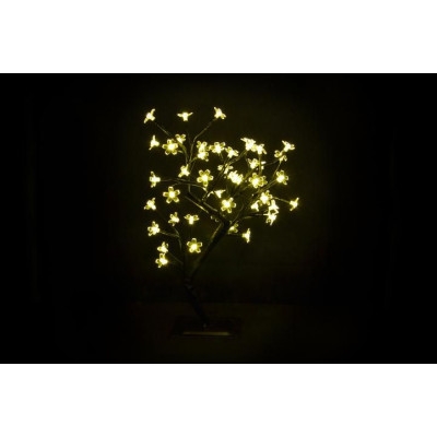 NEXOS Osvetlenie LED strom s kvietkami, teplá biela