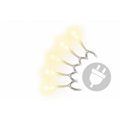 NEXOS Vianočná LED reťaz 18 m, 200 LED diód, teplá biela