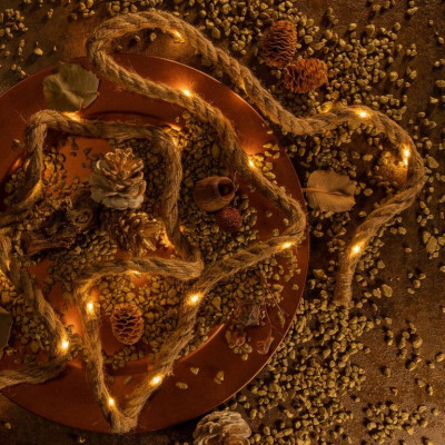 NEXOS LED svetelné dekoračné lano, 25 LED, teplá biela