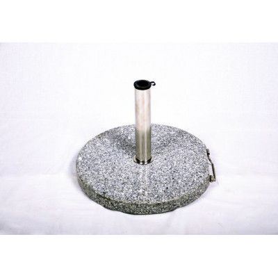 Stojan na slnečník (kruhový) - žula / nerezová oceľ, 40 kg