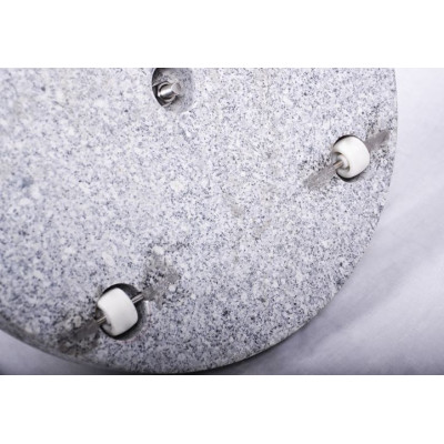 Stojan na slnečník (kruhový) - žula / nerezová oceľ, 40 kg