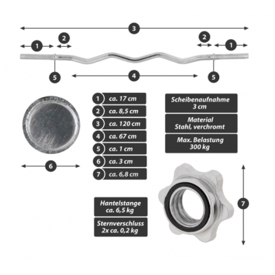 MAXXIVA nakladací činkový set, liatina, 60 kg