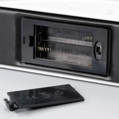 Kovový svetelný oblúk, teplé biele, 10 LED, časovač