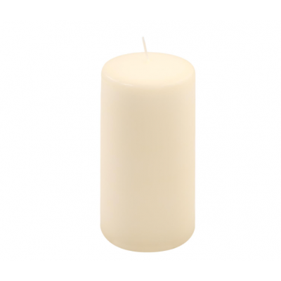 Sada stĺpových sviečok, 15 cm, Ø 7,5 cm, krémová, 2 ks