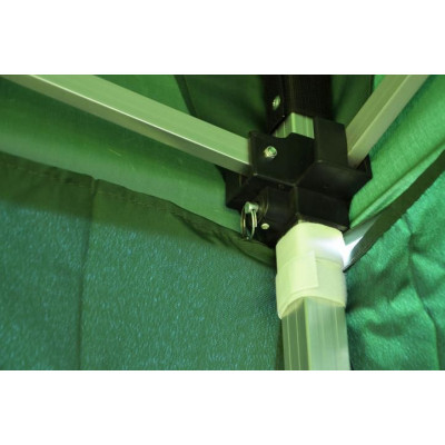 Záhradný párty stan nožnicový 3x3 m, zelený Garth + 4 bočnice