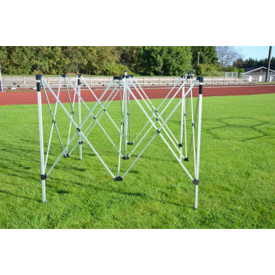 Záhradný párty stan nožnicový 3x3 m, zelený Garth + 4 bočnice