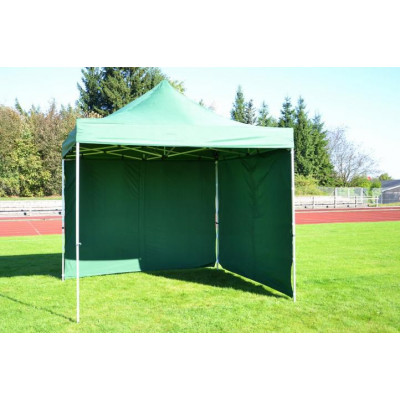 Záhradný párty stan nožnicový PROFI 3x3 m zelený + 4 bočné steny
