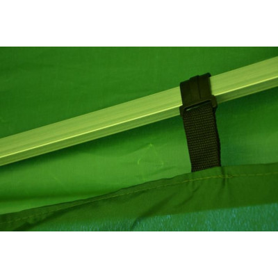 Záhradný párty stan nožnicový PROFI 3x3 m zelený + 4 bočné steny