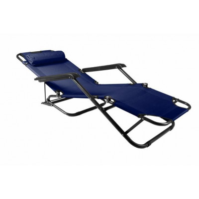 Skladacie záhradné ležadlo - modrá