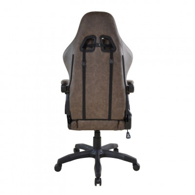 Ergonomická kancelárska stolička s vankúšikmi, hnedá