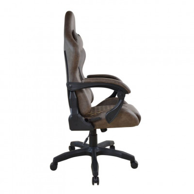 Ergonomická kancelárska stolička s vankúšikmi, hnedá