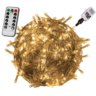VOLTRONIC Vianočná reťaz 5 m, 50 LED, teplá biela, ovládač VOLTRONIC Vianočná reťaz 5 m, 50 LED, teplá biela, ovládač