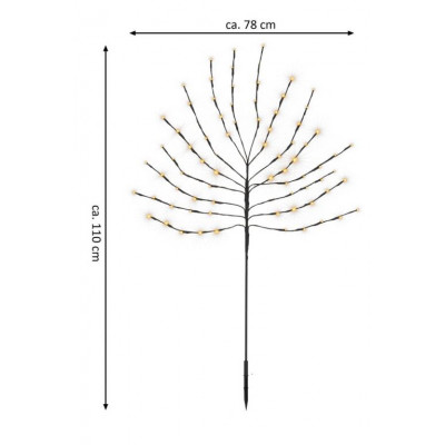 Vianočná dekorácia - svetelný strom, 110 cm, 80 LED