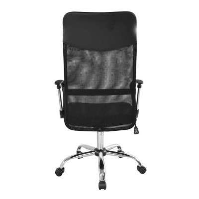 Kancelárska stolička so sieťovaným operadlom, čierna