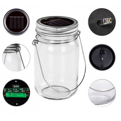 VOLTRONIC sada solárnych pohárov 1 LED, 4 ks VOLTRONIC sada solárnych pohárov 1 LED, 4 ks