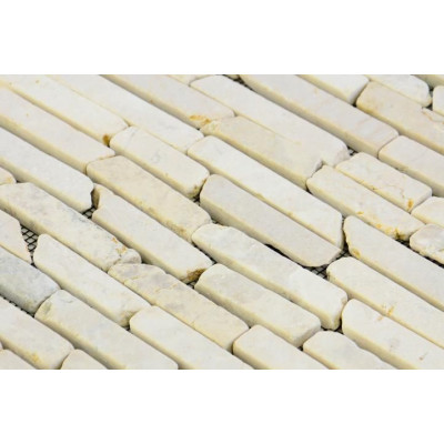 Mramorová mozaika Garth - krémová, obklady 1 m2