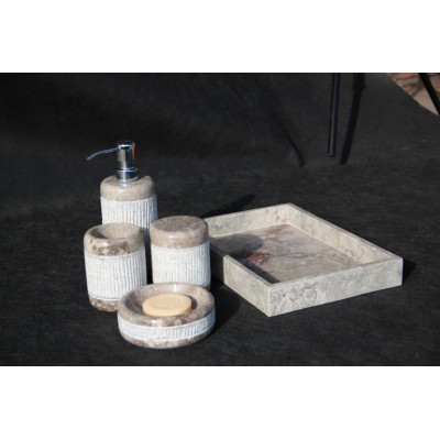 Kamenná kúpeľňová sada Grey