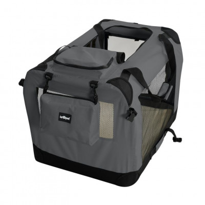 Leopet Prepravný box pre psov L, 70 x 52 x 52 cm, antracit