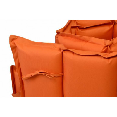 Sada 2 kusov polstrovania na lehátko Garthen - oranžová Sada 2 kusov polstrovania na lehátko Garthen - oranžová