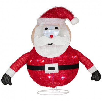 Vianočná dekorácia - Santa Claus, 30 LED, 58 cm