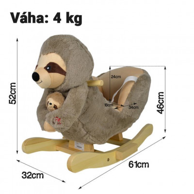 INFANTASTIC hojdací leňochod so zvukovými efektami