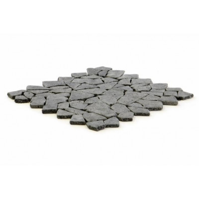 Mozaika Garth z andezitu - čierna / tmavo sivá-  obklady 1 m2