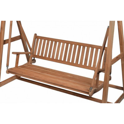 Drevená záhradná hojdačka HOLLYWOOD DIVERO - teakové drevo