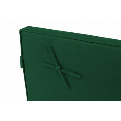 Sada 2x polstrovania na lehátko 188 cm - tmavozelená