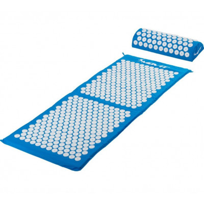 Akupresúrna podložka s vankúšom 130 x 50 cm - svetlomodrá