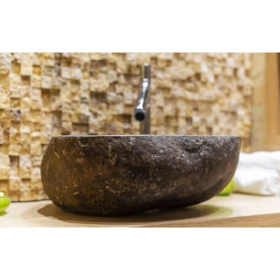 Umývadlo z prírodného riečneho kameňa The Lavabo Cut - malé