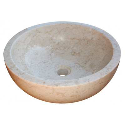 Kamenné umývadlo Gemma 501 leštený mramor Ø 50 cm Cream Kamenné umývadlo Gemma 501 leštený mramor Ø 50 cm Cream