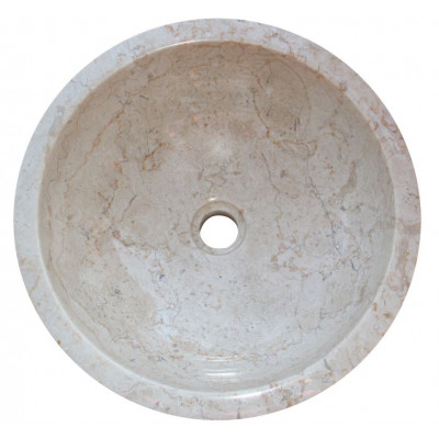 Kamenné umývadlo Gemma 501 leštený mramor Ø 50 cm Cream Kamenné umývadlo Gemma 501 leštený mramor Ø 50 cm Cream
