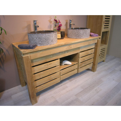 Umývadlo z prírodného kameňa MIRUM 509 Ø 40 cm Black