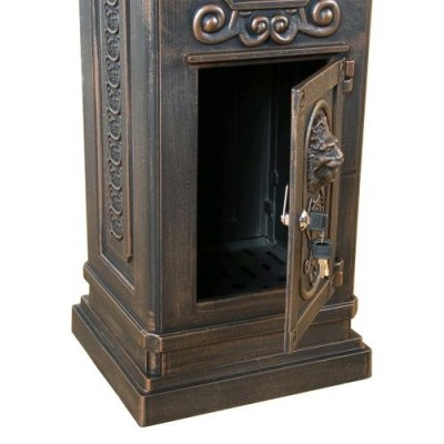 Dekoratívna poštová schránka antik - tmavá mosadz